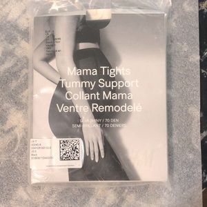NWT H&M MAMA Maternity Tights, Size Small Black